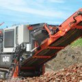 Sandvik QI341 Mobile impact crusher in a recycling application